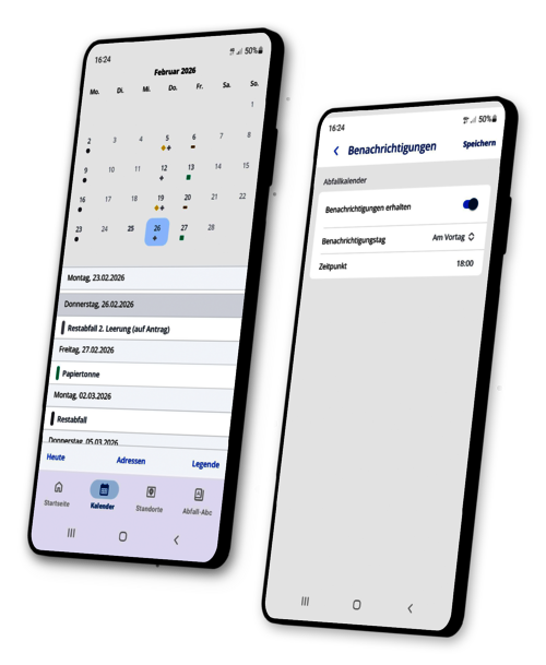 Abfallkalender in der FrankfurtPlus-App